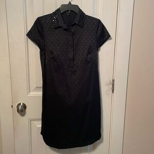 Ann Taylor Black Shirt Dress Size 2